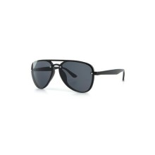 Aqua Di Polo Lunettes de soleil noires en forme de gouttes avec protection UV 400 pour hommes