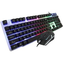 ENSEMBLE CLAVIER & SOURIS GAMER FILAIRE USB JEDEL GK112