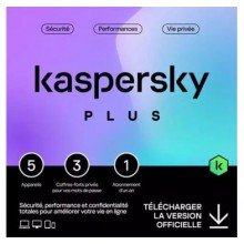 Antivirus Kaspersky Plus, 5postes, Licence 1an